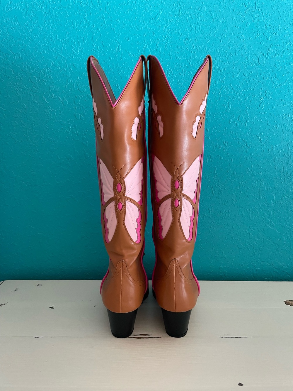 Dolls Kill Butterfly Cowboy Cowgirl Western boots NWOB - Picture 3 of 9